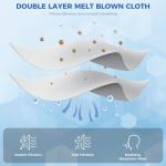 60 Pcs Adjustable KN95 Disposable Face Masks