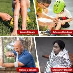 PTEROMY 150-Piece Portable First Aid Kit
