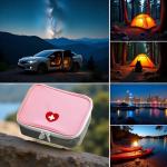 Pink Mini First Aid Kit - Portable Organizer