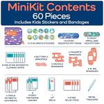 Travel First Aid Kit for Kids - 60 Pieces