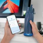 Smart Water Bottle with Drink Reminder and Straw