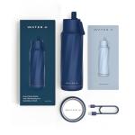 Smart Water Bottle with Drink Reminder and Straw