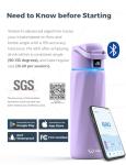 Smart Water Bottle with Drink Reminder, 24oz
