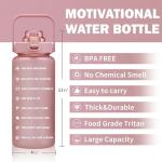 Large 64oz Water Bottle with Time Markers