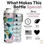 50 Strong 30 oz Reusable Water Bottle - Floral