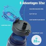 32 oz Motivational Water Bottle with Time Markings
