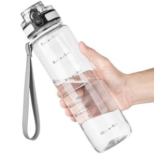 Motivational 32 oz Water Bottle with Time Markers
