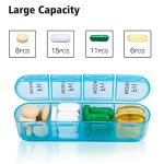 Large Weekly Pill Organizer for Vitamins and Meds