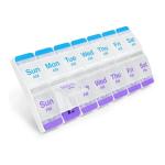 7-Day Pill Organizer with Easy Push Button