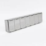 Elegant 7-Day Pill Organizer in Silver Metallic