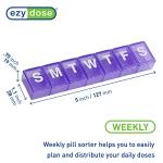 7-Day Pill Organizer with Travel-Friendly Design