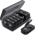 Chic Black Pill Organizer for Weekly Vitamins