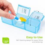AUVON 7-Day Moisture-Proof Weekly Pill Organizer
