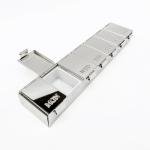 Elegant 7-Day Pill Organizer in Silver Metallic