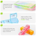AUVON 7-Day Moisture-Proof Weekly Pill Organizer