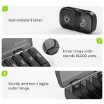 Chic Black Pill Organizer for Weekly Vitamins