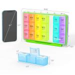AUVON 7-Day Moisture-Proof Weekly Pill Organizer