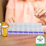 7-Day Pill Organizer with Easy Push Button