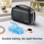 AUVON 7-Day AM PM Pill Organizer with Travel Bag