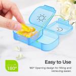 AUVON 7-Day AM PM Pill Organizer with Travel Bag