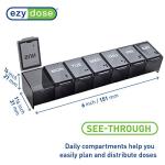 Ezy Dose Weekly Pill Organizer with Large Compartments