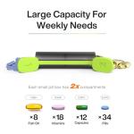 7-Day Twice Daily Pill Organizer - Translucent Black