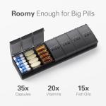 Weekly Large Pill Organizer with 7 Compartments