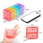 7-Day Pill Organizer with Rainbow Colors