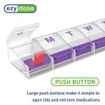 EZY DOSE XL Weekly Push Button Pill Organizer