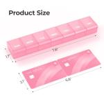 AUVON Weekly Pill Organizer - BPA-Free and Portable