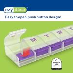EZY DOSE XL Weekly Push Button Pill Organizer