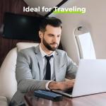 AUVON Travel-Friendly Aluminum Pill Organizer for 7 Days