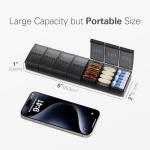 Weekly Large Pill Organizer with 7 Compartments