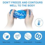 Reusable Gel Ice Packs for Pain Relief - 4 Pack