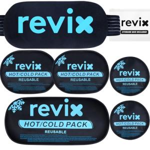 REVIX Reusable Hot and Cold Gel Ice Pack Set