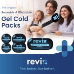 REVIX Reusable Hot and Cold Gel Ice Pack Set