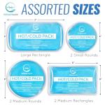 7 Pack of Reusable Hot and Cold Gel Packs