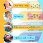 Reusable Gel Ice Packs for Kids - 4 Pack