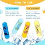 Reusable Gel Ice Packs for Kids - 4 Pack