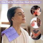 Microwavable Heating Pad for Muscle Relief (Purple)