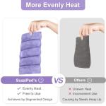Microwavable Heating Pad for Muscle Relief (Purple)