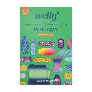 Welly Bandage Family Pack - 80 Assorted Bandages