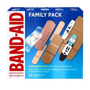 Family Variety Pack Adhesive Bandages, 120 ct