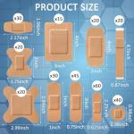 300 Pcs Waterproof Adhesive Bandages Variety Pack