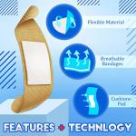 Family Variety Pack of Flexible Fabric Bandages