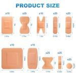 Assorted Bandages Variety Pack - 200 Pieces