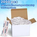 2000 Pcs Fabric Adhesive Bandages Variety Pack