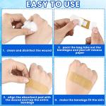2000 Pcs Fabric Adhesive Bandages Variety Pack