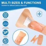 Assorted Bandages Variety Pack - 200 Pieces