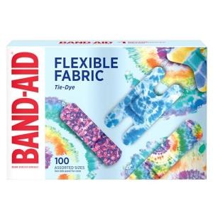 Tie-Dye Flexible Fabric Bandages for Wound Care